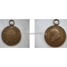 Medaile - válečná medaile 2. DECEMBER 1873 Franz Josef I